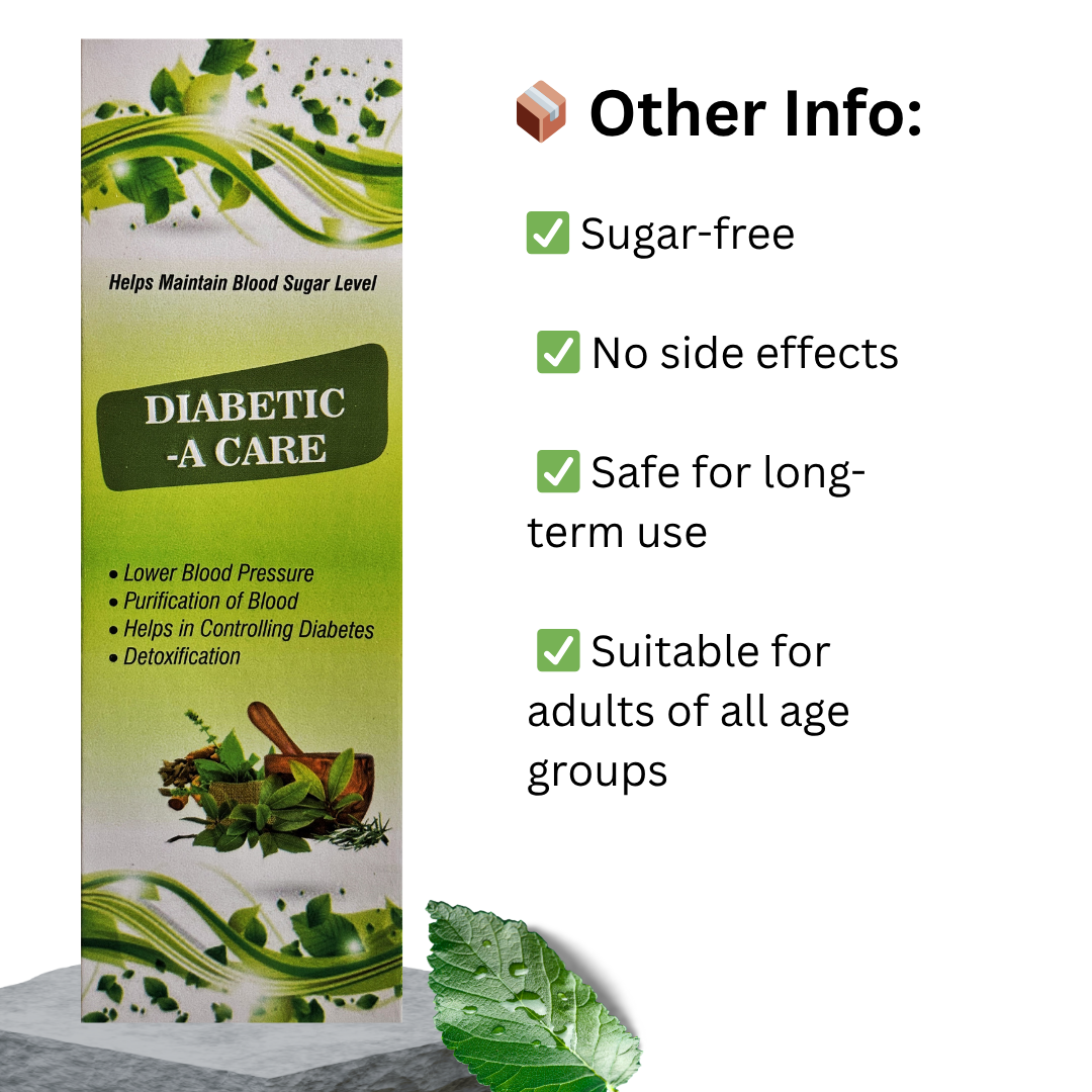 Diabetic-A-Care – Natural Blood Sugar Control