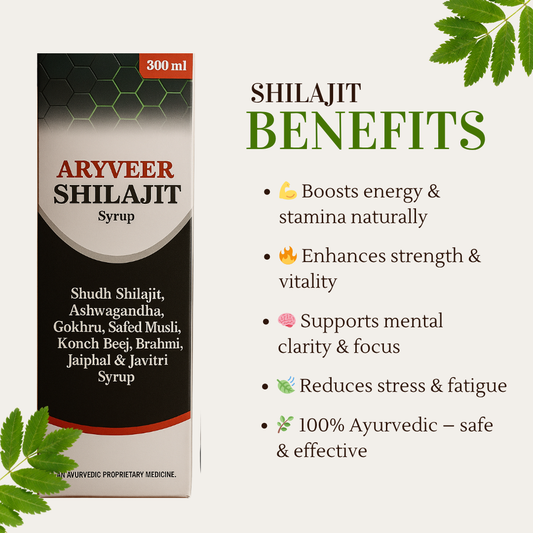 Aryaveer Shilajit Syrup – Natural Energy Booster for Men