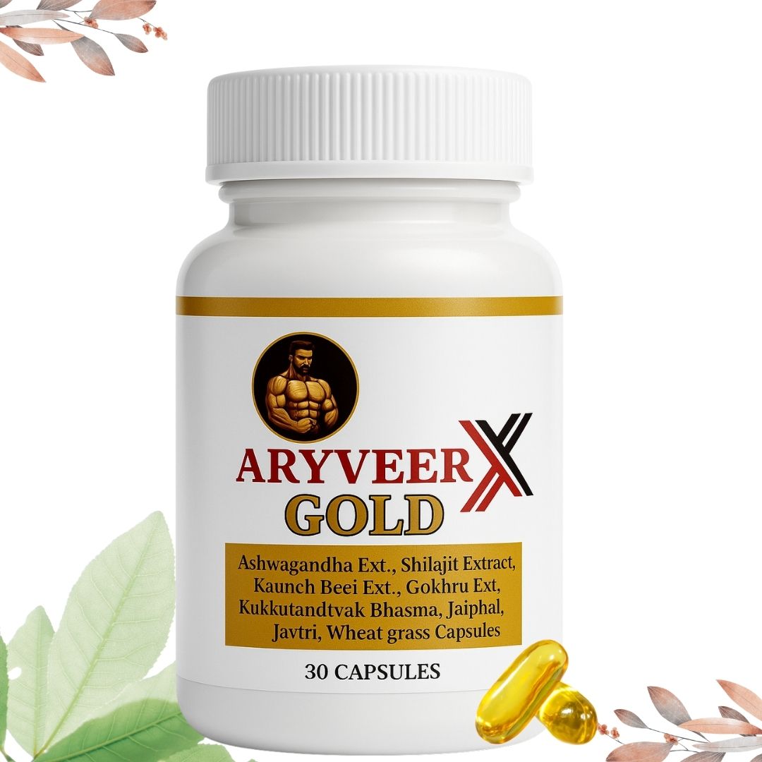 Aryaveer X Gold Capsules – Shilajit &amp; Herbal Power for Men